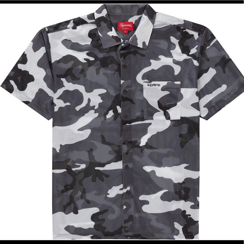 Supreme Camo Mesh S/S Shirt